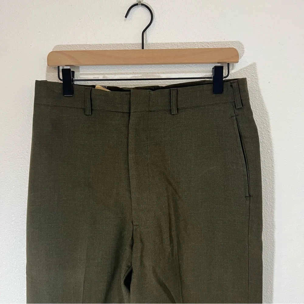 Men's Wool Army Green Pants